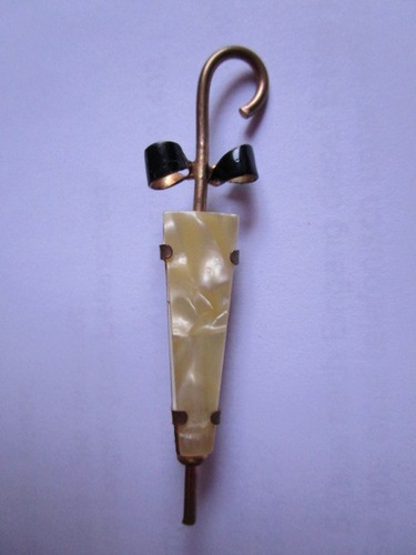 Anstecknadel schirm perlmutt - anstecknadel,
