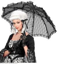 Schwarzer Spitzenschirm  -