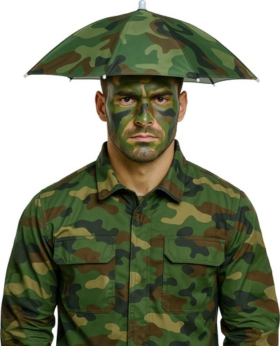 Regen kopf schirm camouflage - regen,
