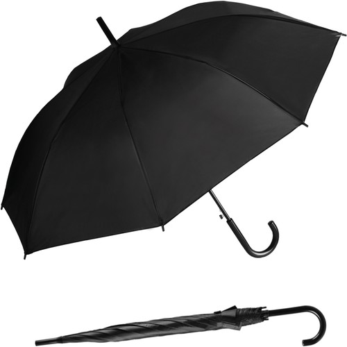 Regenschirm 100cm schwarz - regenschirm,